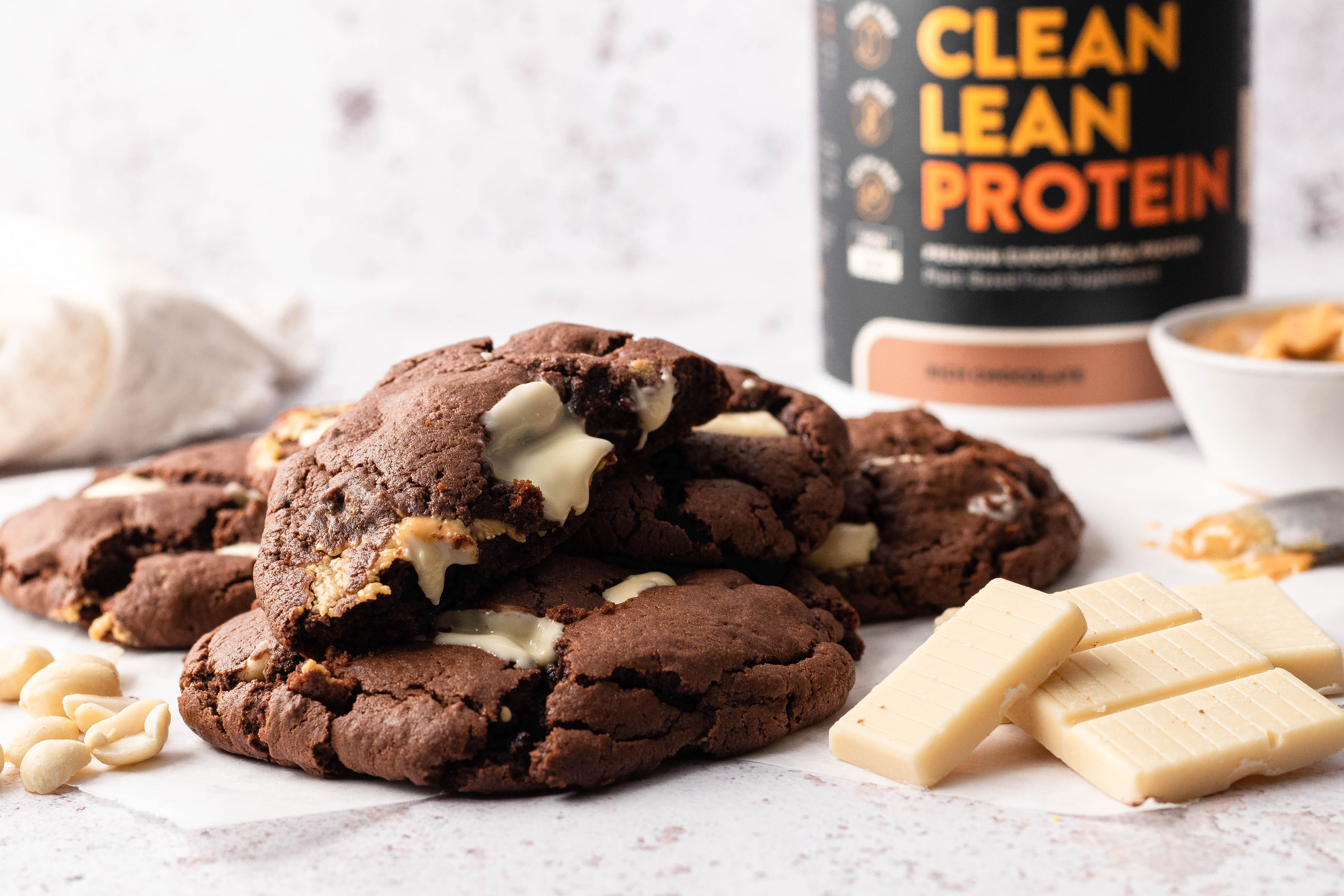 Chocolate Peanut Butter Protein Cookies - Nuzest UK