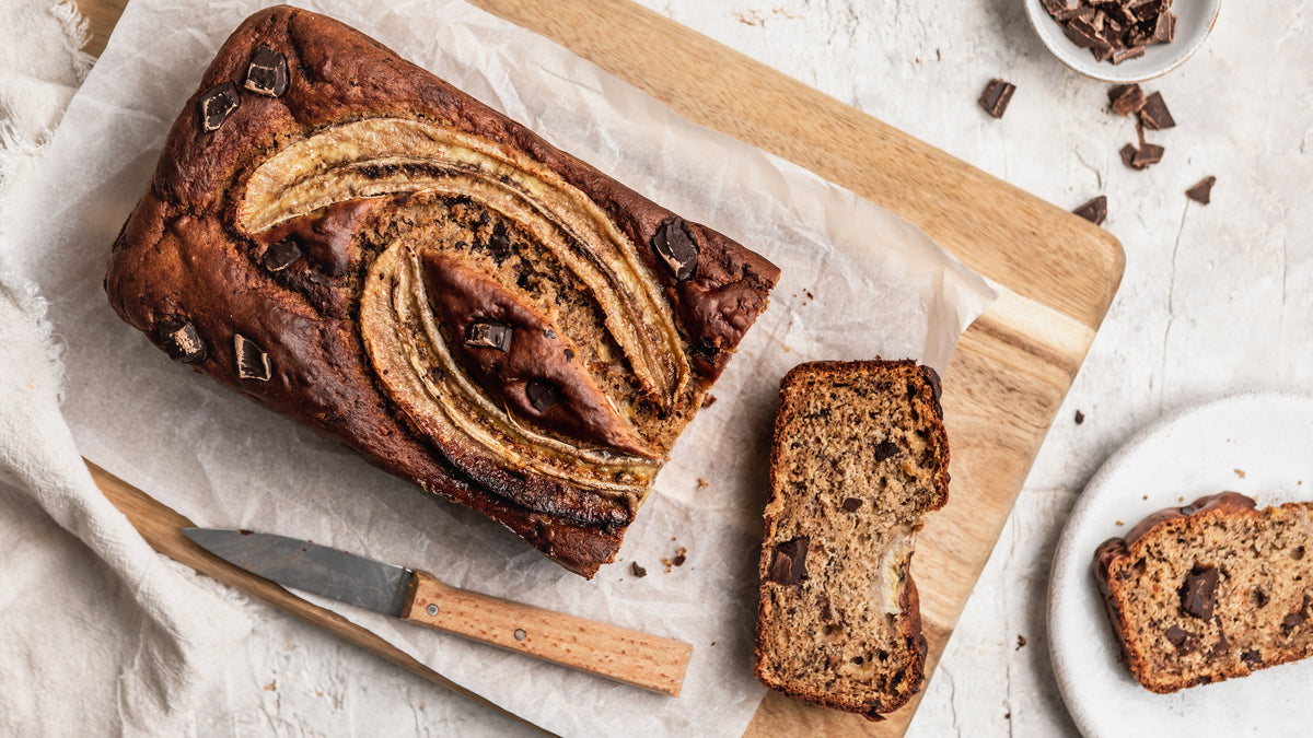 Vegan Chocolate Chunk Banana Bread - Nuzest UK