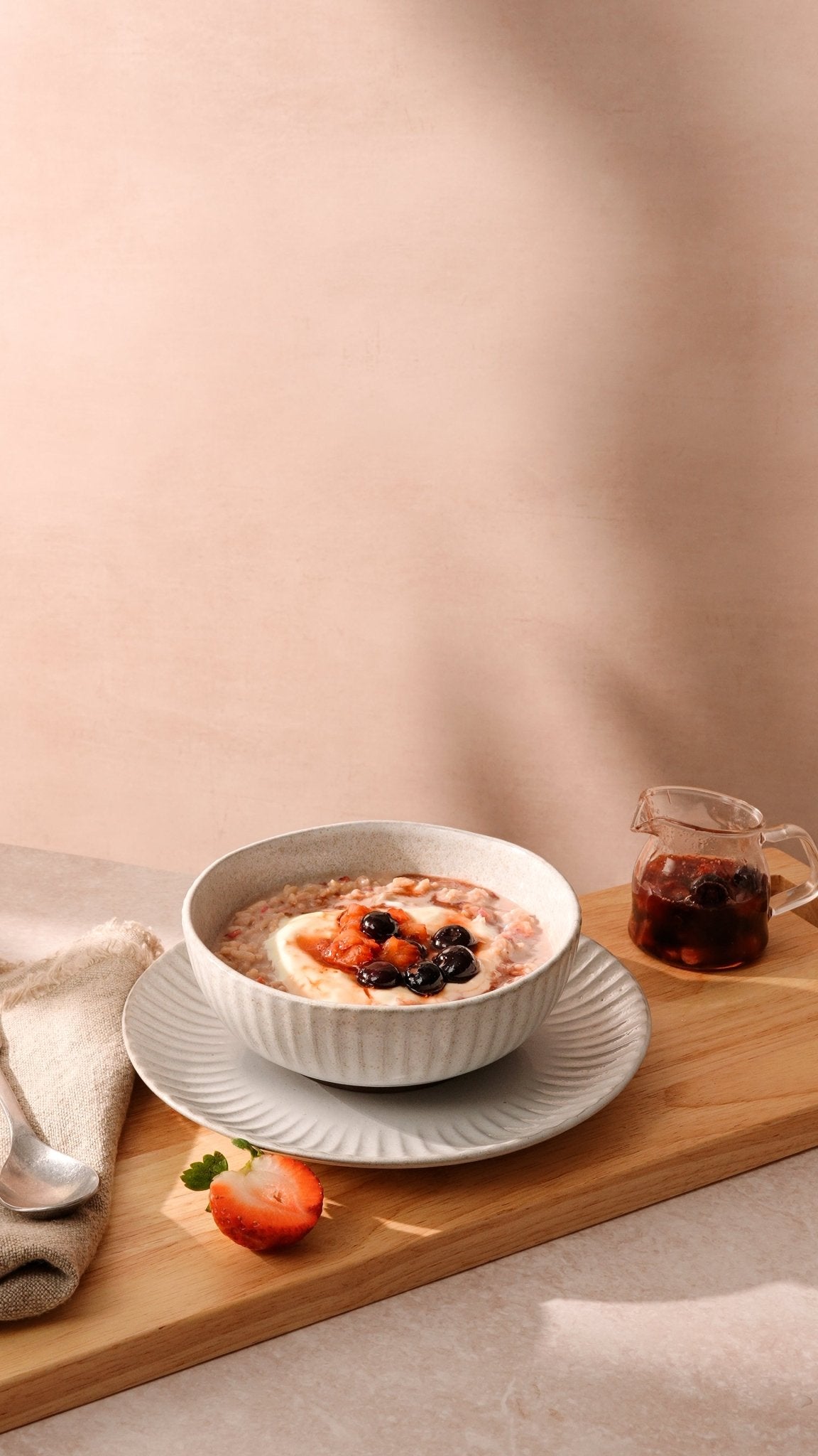 Strawberry Rice Porridge - Nuzest UK