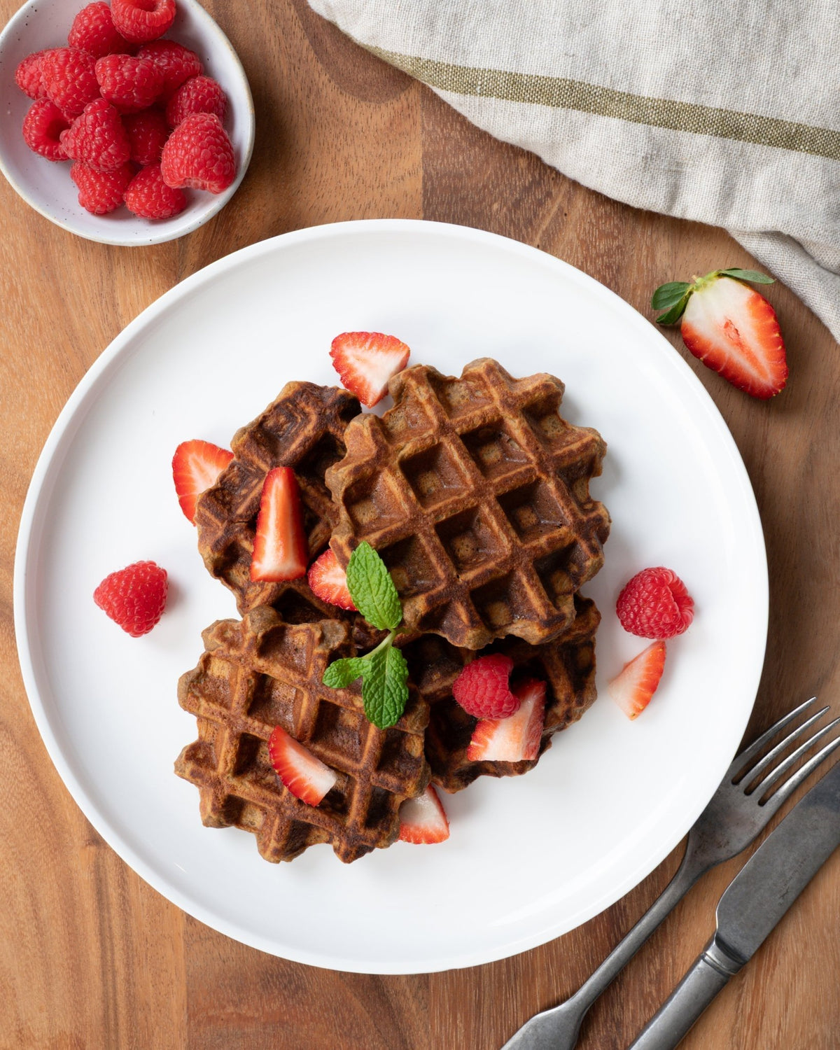 Sweet Potato Brownie Waffles - Nuzest UK