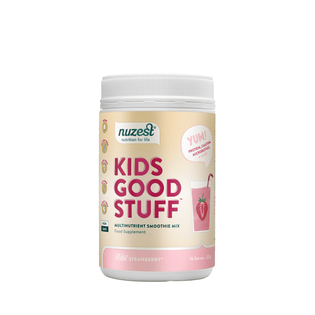 Nuzest - Kids Good Stuff - Wild Strawberry 225g (15 Servings) 1